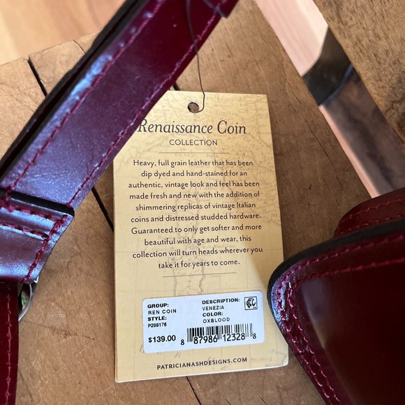 NWT Patricia Nash Italian Leather Venezia Pouch Renaissance Coin Crossbody Bag - Picture 13 of 13